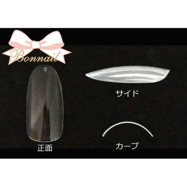 Bonnail クリアラウンドフルチップ C30R300 ＃00 /50P 【クリア/ネイルチップ/グルー/ラップ関連ネイル用品】