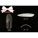 Bonnail クリアラウンドロングチップ C30R300 #03 50P クリア ネイルチップ グルー ラップ関連ネイル用品