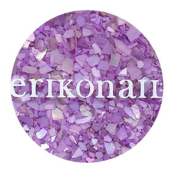 erikonail ジュエリーコレクション ERI-143 シェル パープル 3g ネイルアート ラメ ホログラム グリッター ネイル用品