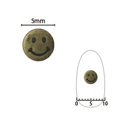 SHAREYDVA スマイリー アンティーク 8P ネイルアート ネイルパーツ メタルスタッズ メタルパーツ ネイル用品