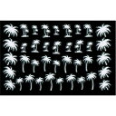 Amaily ネイルシール NO.3-18 ヤシ 白 ネイルアート ネイルシール ネイル用品 アメイリー