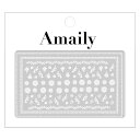 Amaily ネイルシール NO.3-21 フォークロア調 白 アメイリー ネイルアート ネイルシール ネイル用品