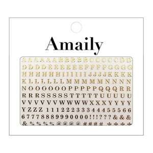 Amaily ネイルシール NO.4-8 アルファベット 大G 【ネイルアート/ネイルシール/ネイル用品】