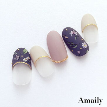 Amaily ネイルシール No. 1-16 ボタニカル 【ネイルアート/ネイルシール/ネイル用品/ネイルグッズ／セルフネイル】