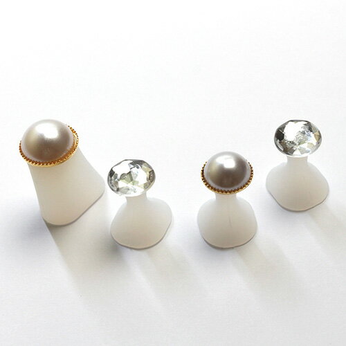 SHAREYDVA トゥーセパレーター パール×クリスタル シャレドワ フットケア フットネイル ペディキュア ..