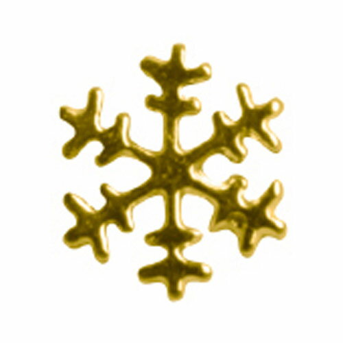 SHAREYDVA ネイルパーツ 雪の結晶 ゴールド 8P シャレドワ ネイルアート ネイルパーツ メタルスタッズ メタルパーツ ネイル用品