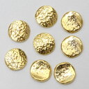 SHAREYDVA アンティークプレート カービングサークル ゴールド 5.5mm 8P シャレドワ メタルパーツ ネイルパーツ アートパーツ ジェルネイル ネイル用品(4)