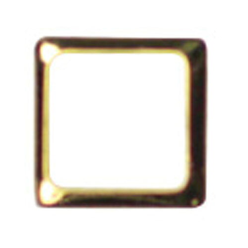 SHAREYDVA スクエア細枠中抜き ゴールド 2.5mm シャレドワ ネイルアート ジェルネイル ネイルパーツ メタルパーツ ネイル用品