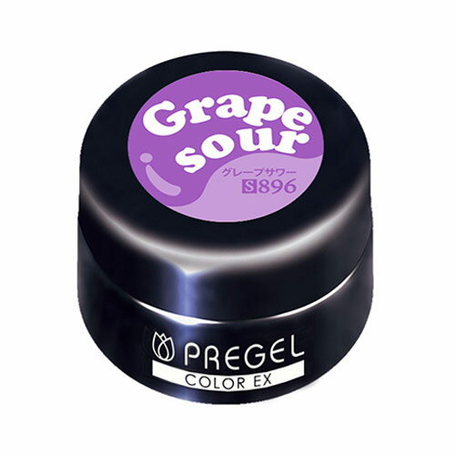 乐天商城 - PREGEL カラーEX グレープサワー PG-CE896 3g ソークオフ カラージェル uv led 対応 国産 ジェルネイル ネイル用品