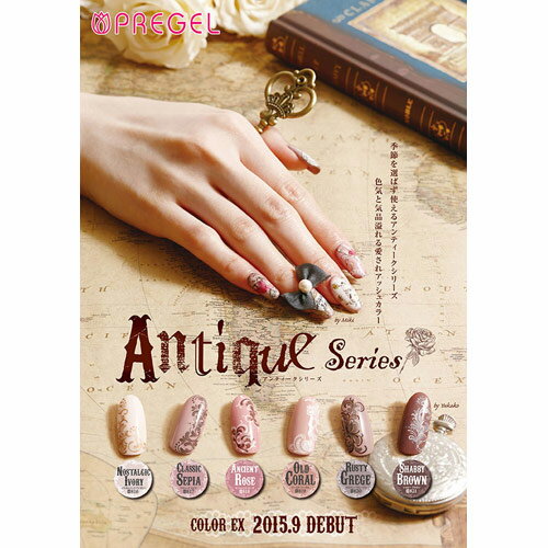 PREGEL カラーEX シャビーブラウン PG-CE821 3g ソークオフ カラージェル uv led 対応 国産 ジェルネイル ネイル用品