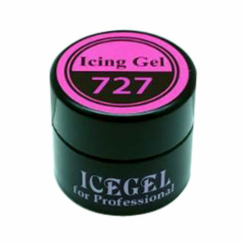 ICE GEL A BLACK アイシングジェル 727 ピンク 3g 3Dアート ジェルネイル ネイル用品