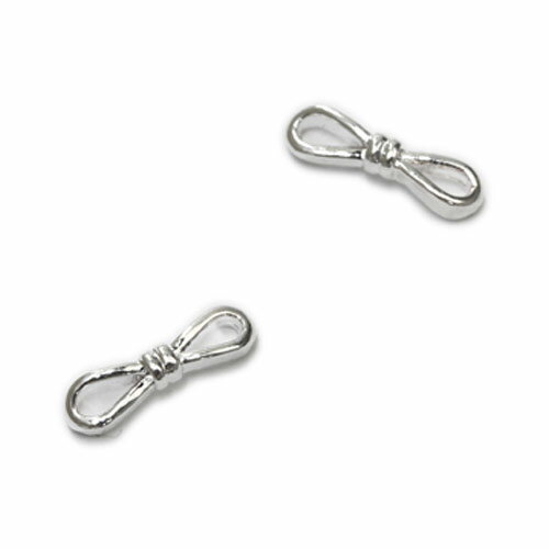 SHAREYDVA ネイルパーツ フレームリボン シルバー 8P ネイルアート セルフネイル ネイルパーツ ジェル..