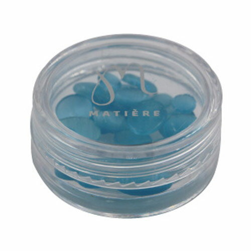 MATIERE キャットアイ ストーン ライトブルー 24個入 ネイルアート ネイルパーツ ネイルストーン キャ..