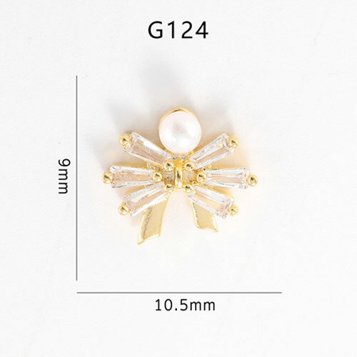 NAILTAS ネイルデコパーツ G124 2P 【ネイルアート/アートアクセサリー/ネイルパーツ/ネイル用品】