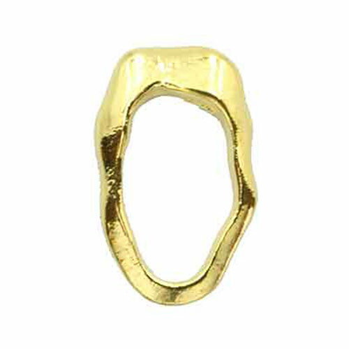 MATIERE メタルフレーム ニュアンスオーバル ゴールド 6p ネイルアート ネイルパーツ メタルスタッズ ..