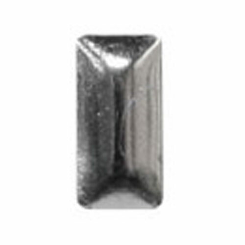 SHAREYDVA スタッズ メタル長方形 2×4mm 50P シルバー ネイルアート ネイルパーツ メタルスタッズ メタ..