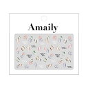 Amaily ネイルシール NO.5-44 クレイパレット ネイルシール ジェルネイル フラワー 花 ネイルアート