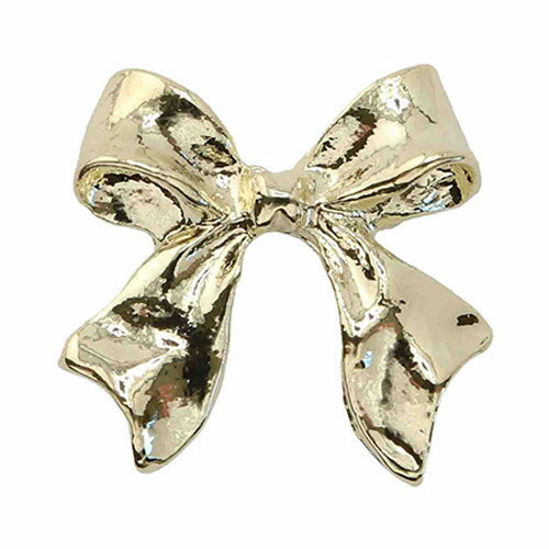 MATIERE メタルパーツ メタリックリボン ライトゴールド