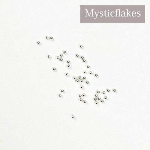 MysticFlakes ブリオン シルバー 2mm 【ネイルパーツ 大きめブリオン モードネイル セルフネイル】 MysticFlakes ブリオン シルバー 2mm 【ネイルパーツ 大きめブリオン モードネイル セルフネイル】