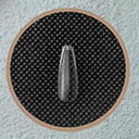 Ann Professional チップイクステンション ショートバレリーナ型 クリア #10 【ジェルネイル 長さ出し用ネイルチップ ネイルチップ 付け爪】