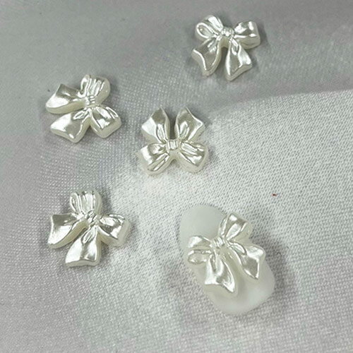 SHAREYDVA リボンパーツ パール 15P