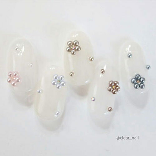 Bonnail premium baby pearlmix(プレミアム ベビー パールミックス) ブラックパール 【ネイルパーツ　カラーパール　ジェルネイル】