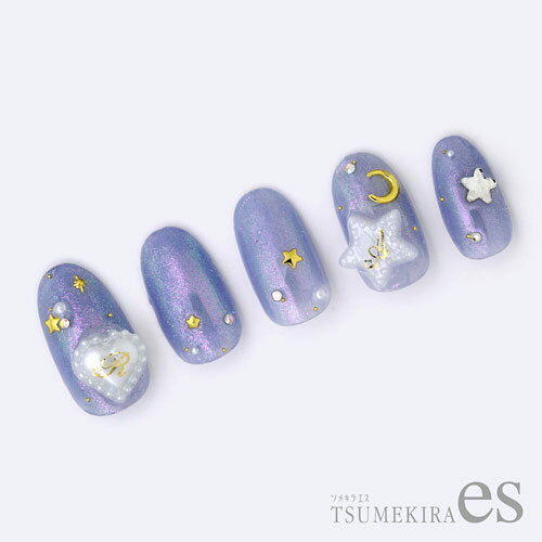 TSUMEKIRA 【es】HoneyChocoプロデュースアルファベットハート ゴールド 【ネイルシール　ジェルネイル】