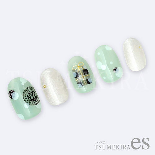 TSUMEKIRA 【es】シアードット 白 2
