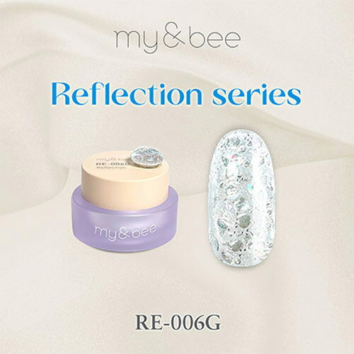 乐天商城 - my&bee カラージェル リフレクション006 RE-006G 4g 【ジェルネイル　カラージェル　ラメ　ホロ】