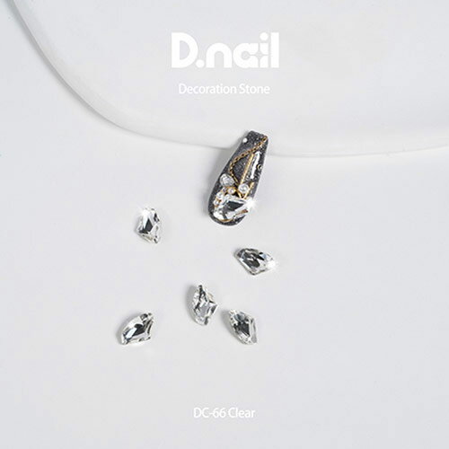 乐天商城 - D.nail デコレーションストーン DC-66 エッジカット クリア 【ネイルパーツ　ストーン】