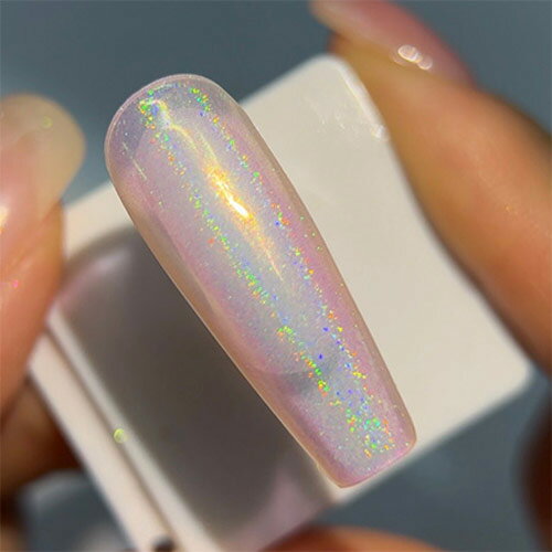 ICE GEL グローパウダー GW71 ローズユニコーン 【オーロラパウダー　ネイルパウダー　艶】