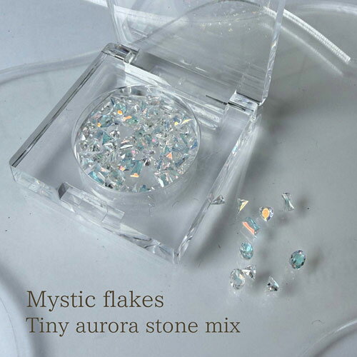 MysticFlakes タイニー オーロラストーン mix ワンホン 韓国ネイルにおすすめ ビジ...