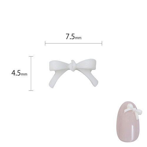 SHAREYDVA シルキーリボン ホワイト M 10P
