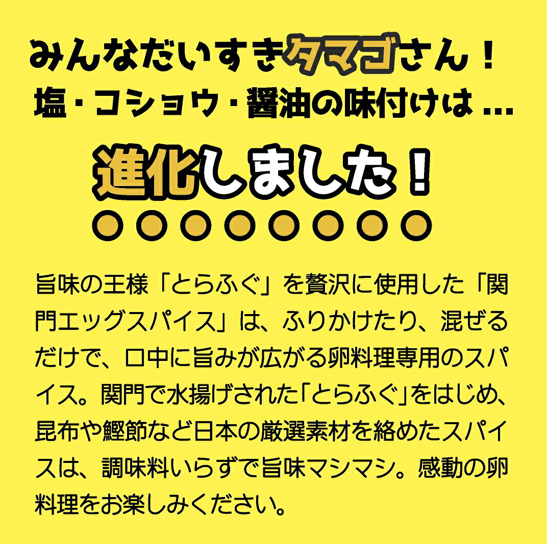 卵料理専用スパイス「関門エッグスパイス」24g 卵かけご飯 目玉焼き スクランブルエッグ 卵焼き 送料無料 メール便 【無料メッセージ熨斗対応】 nemocorodo-10000173 ネモコロ堂 楽天市場店 サンプル画像2