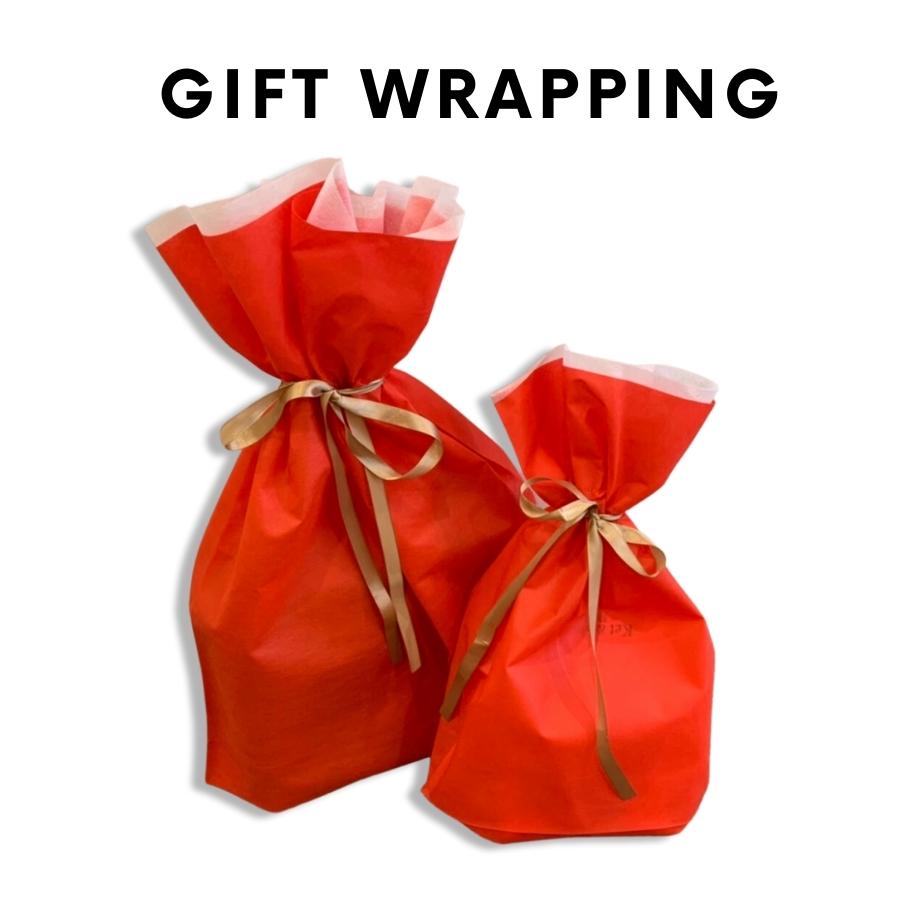 【単品購入不可!】有料ギフトラッピングサービス ギフトラッピング プレゼント 不織布 リボン付き 巾着袋 包んでお届け ね夢りやプランニング