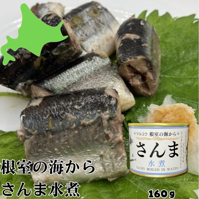 根室の海から美味しいさんま缶詰をお届け！ 水揚げ日本一の根室のさんまをたくさん食べてほしいという思いを込めてシリーズ化！ さんまをバラ入れすることで省力化、シンプルな水煮を一度にたくさん作ることでお手頃価格を目指して製造しています。 使用しているさんまはもちろん根室産、さんまの塩味を水で調整することで食塩相当量も抑えて、お料理にも使いやすくなっています。 ストックして安心、満足な一品です。 商品説明 名称 さんま水煮 原材料名 さんま（北海道根室産）、食塩 栄養成分100g当たり（推定値） エネルギー133kcal、たんぱく質12.3g、脂質9.3g、炭水化物0g、食塩相当量0.74g 内容量 160g 賞味期限 製造日より3年 缶底に記載 保存方法 常温 製造者 株式会社マルユウ 〒087-0054 北海道根室市海岸町2-55 TEL（0153）23-4121