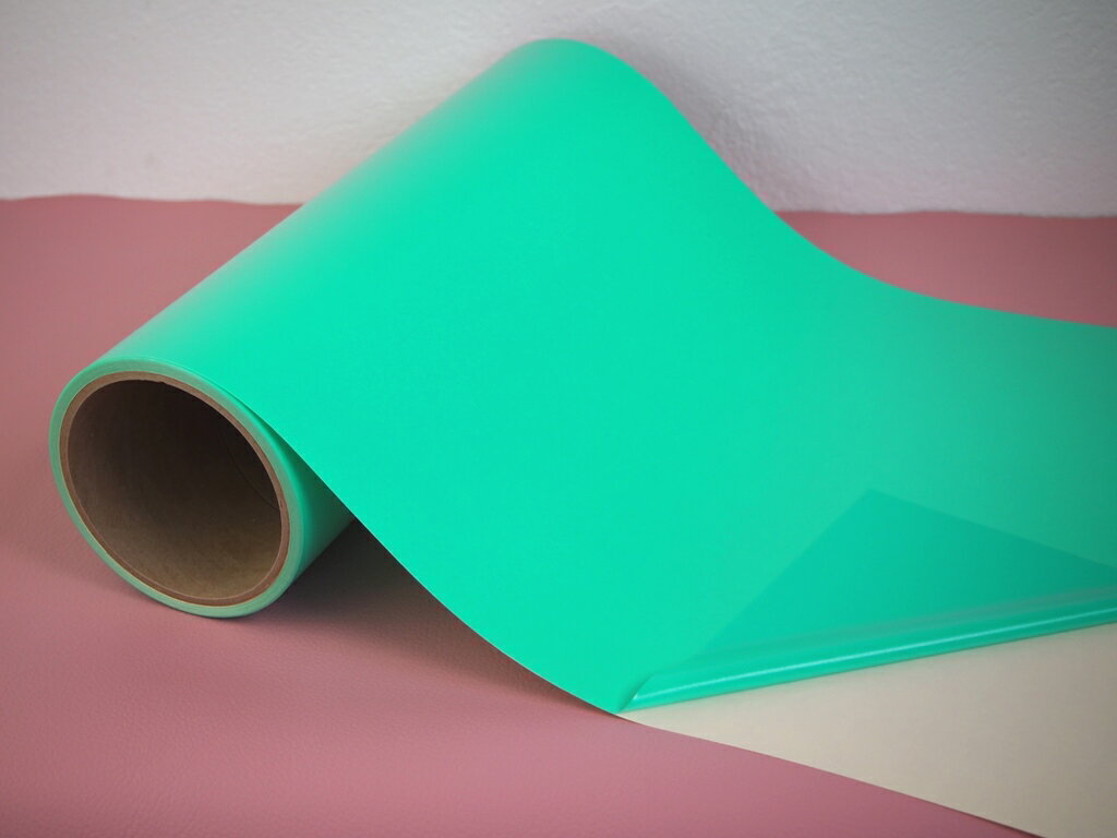 耐熱PVCマスキングテープ(剥離紙付き)　緑色B502K　30cm幅×5m巻　1本自動車部品等の焼付塗装時や、産業..