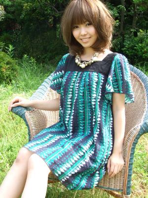 楽天市場】レーヨン100% ワンピース（カラーグリーン）の通販