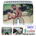 ボクサーパンツ TROPICALRESORT メンズ下着ビーチと美女 アンダーウェア DARKSHINY【MEN:BEACH&美女】