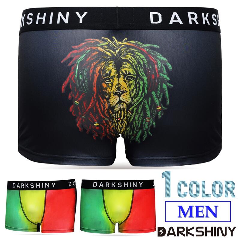 ボクサーパンツ DARKSHINY アンダーウェアメンズ下着 ラスタライオン 【MEN：THE RASTA LION】