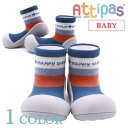 ベビーシューズ Attipas テキストソックスシューズ ボーダー【BABY:HappyWalk】「あす楽対応」