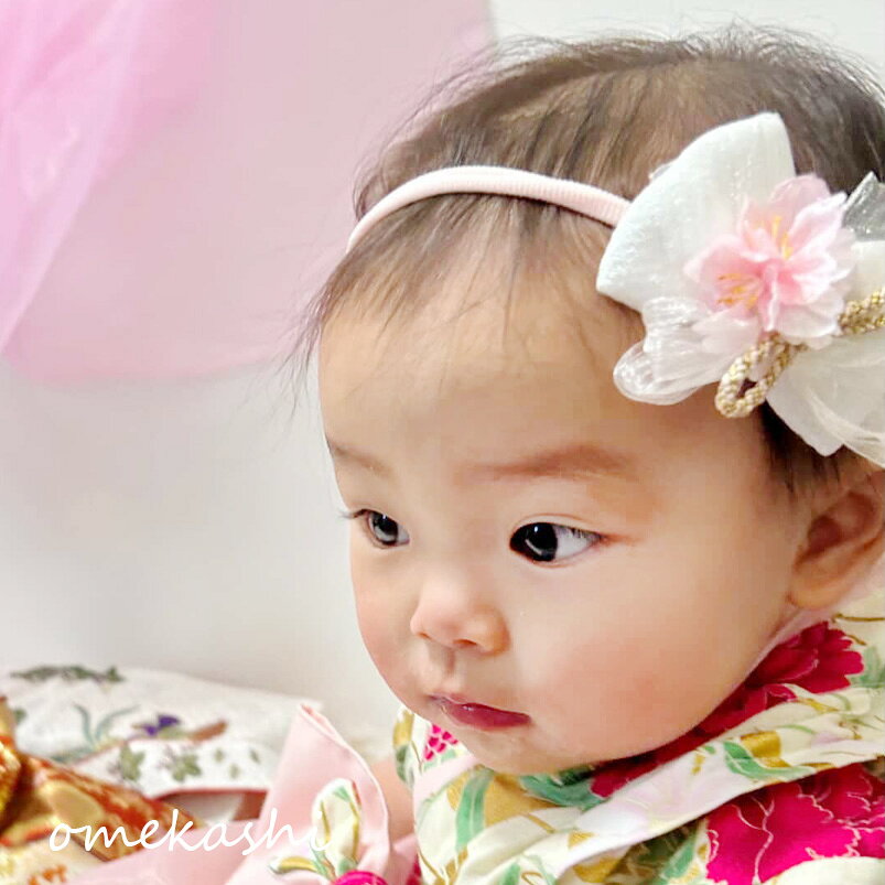 初節句 ひなまつり 和 ヘアバンド 髪飾り 袴 着物 女の子 子供 パール ベビー りぼ...