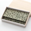 数珠袋/数珠入れ ≪西陣織 正絹≫ 花唐草 (うぐいす) 留め具なし【数珠 葬儀 葬式 法事 仏具 お通夜 収納 男性用 女性用 緑色 グリーン 2000600...
