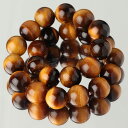 タイガーアイ ブレスレット 約8mm ストレート【パワーストーン 天然石 虎目石 虎眼石 大玉 男性用 メンズ 女性用 レディース 8ミリ tigereye B...