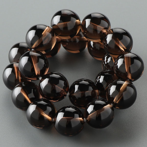 スモーキークォーツ ブレスレット 約10mm ストレート【パワーストーン 天然石 茶水晶 煙水晶 男性用 女性用 メンズ レディース お守り プレゼント 贈り物...