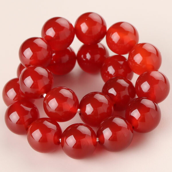 アゲート ブレスレット 約10mm ストレート【パワーストーン ブレスレット 7月の誕生石 天然石 メノウ 瑪瑙 男性用 メンズ 女性用 レディース 赤 レッド...