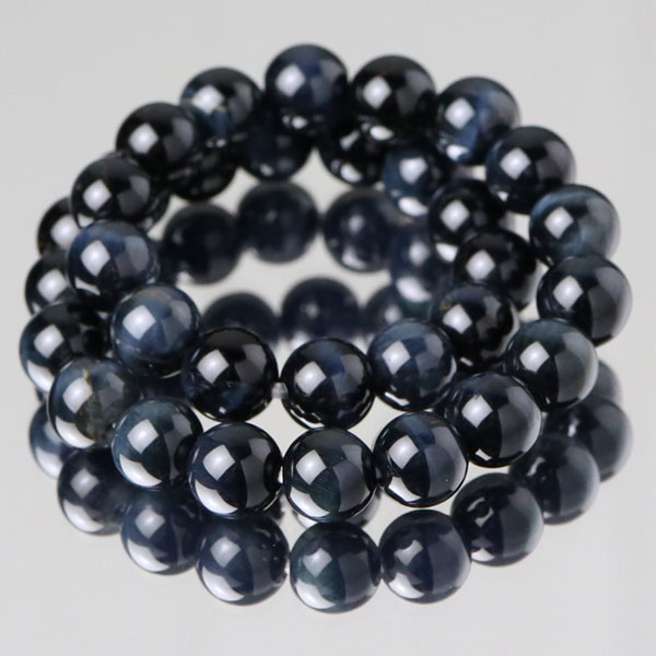 ホークスアイ(青虎目石) ブレスレット 約6mm ストレート【パワーストーン 天然石 ブルータイガーアイ レディース メンズ 女性用 男性用 プレゼント ギフト...