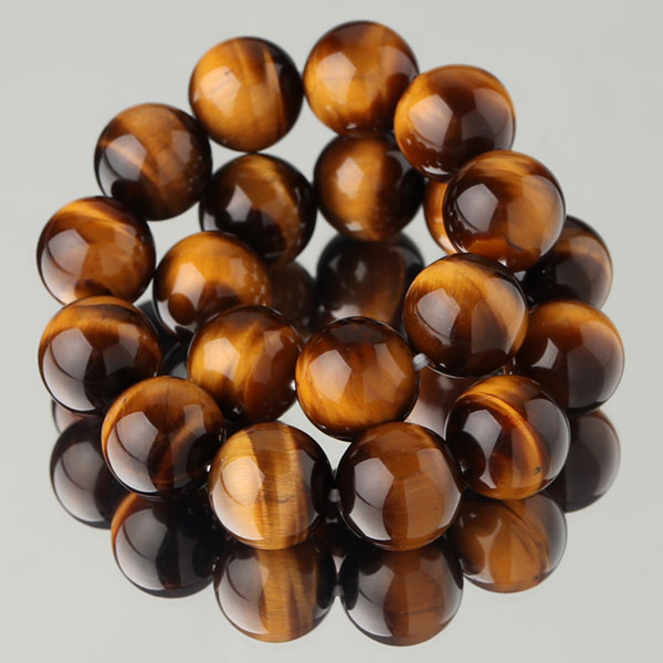 タイガーアイ ブレスレット 約10mm ストレート【パワーストーン 天然石 虎目石 虎眼石 男性用 女性用 メンズ レディース プレゼント 贈り物 10ミリ t...