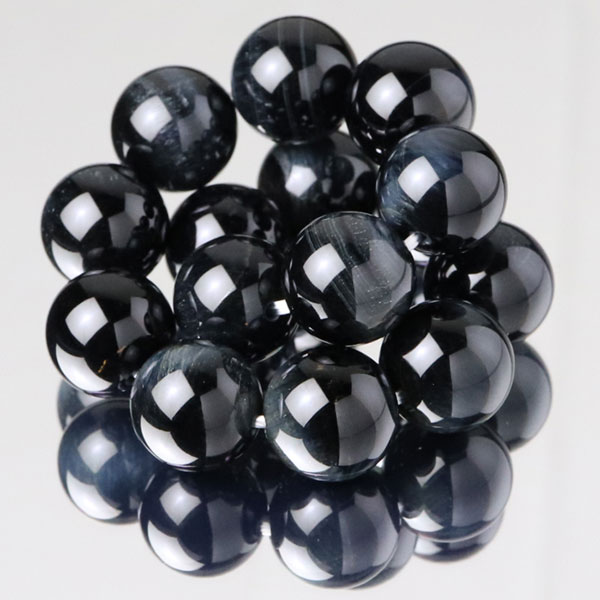 ホークスアイ(青虎目石) ブレスレット 約14mm ストレート【パワーストーン 天然石 ブルータイガーアイ メンズ レディース 男性用 女性用 プレゼント ギフ...