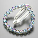 約8ミリ ブルーオーラ ストレート ブレスレット【天然石 パワーストーン メンズ レディース 108080184】【メール便送料220円】